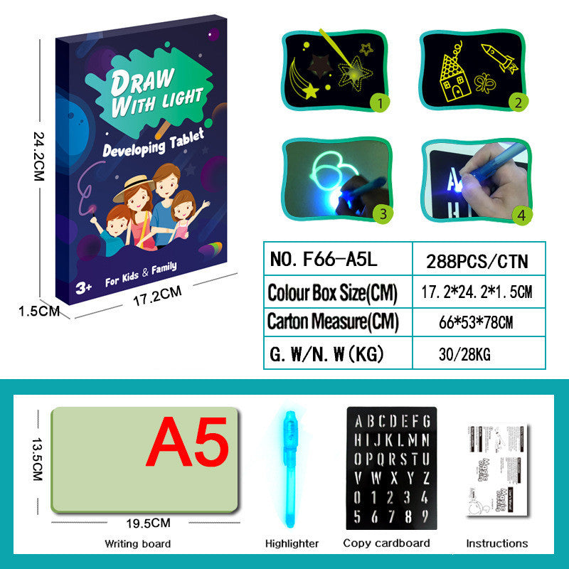 Glow Drawing Pad for Kids – Mess-Free Light Art