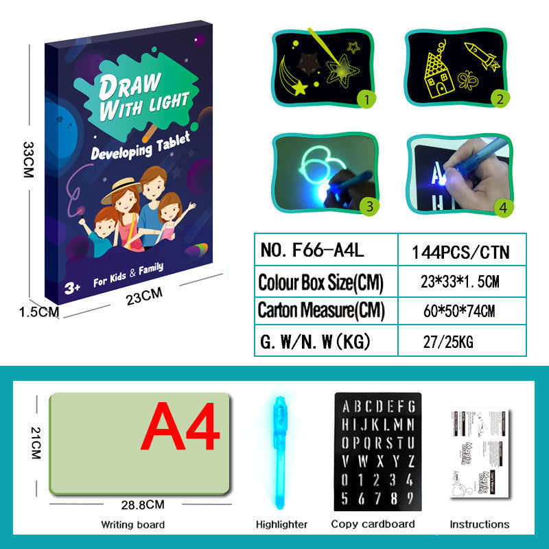 Glow Drawing Pad for Kids – Mess-Free Light Art
