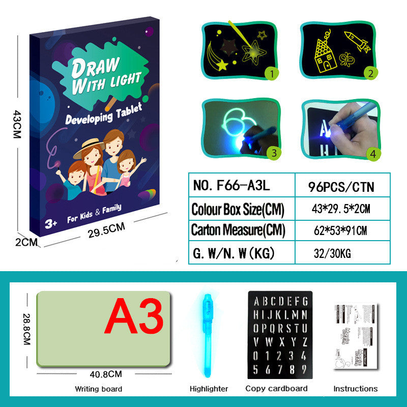 Glow Drawing Pad for Kids – Mess-Free Light Art