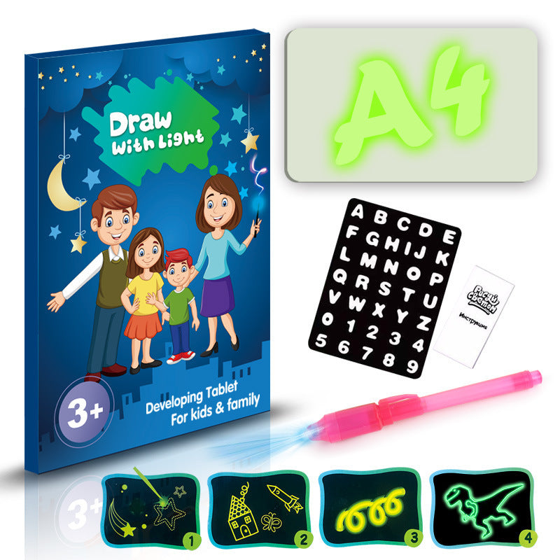 Glow Drawing Pad for Kids – Mess-Free Light Art