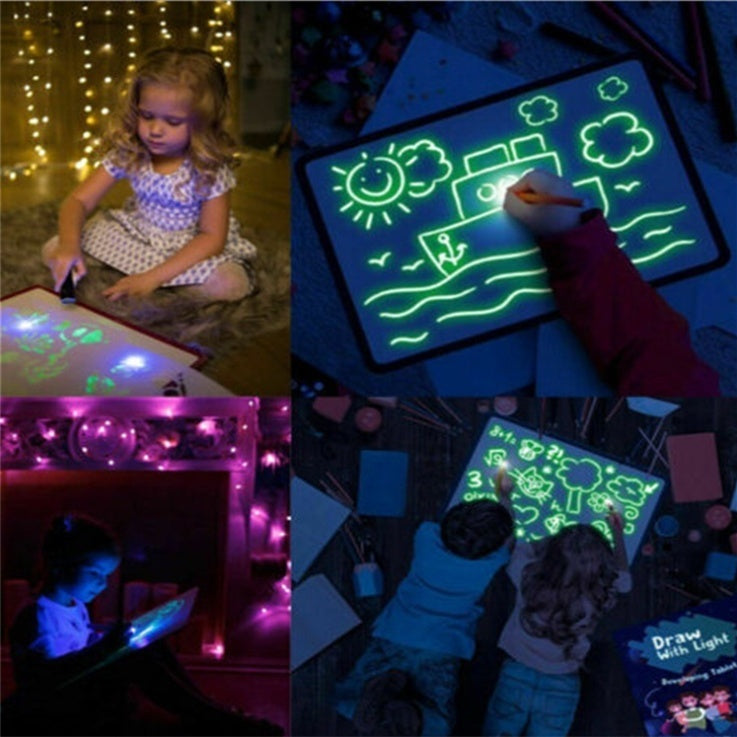 Glow Drawing Pad for Kids – Mess-Free Light Art