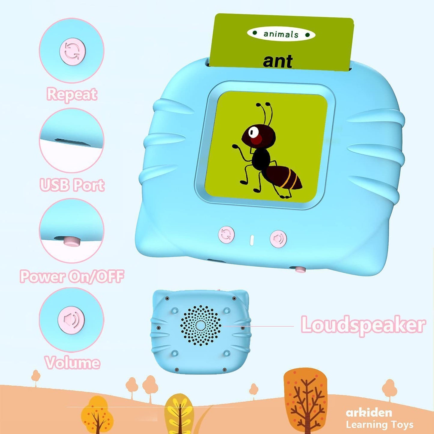 Multilingual Audio Flash Card Device for Kids